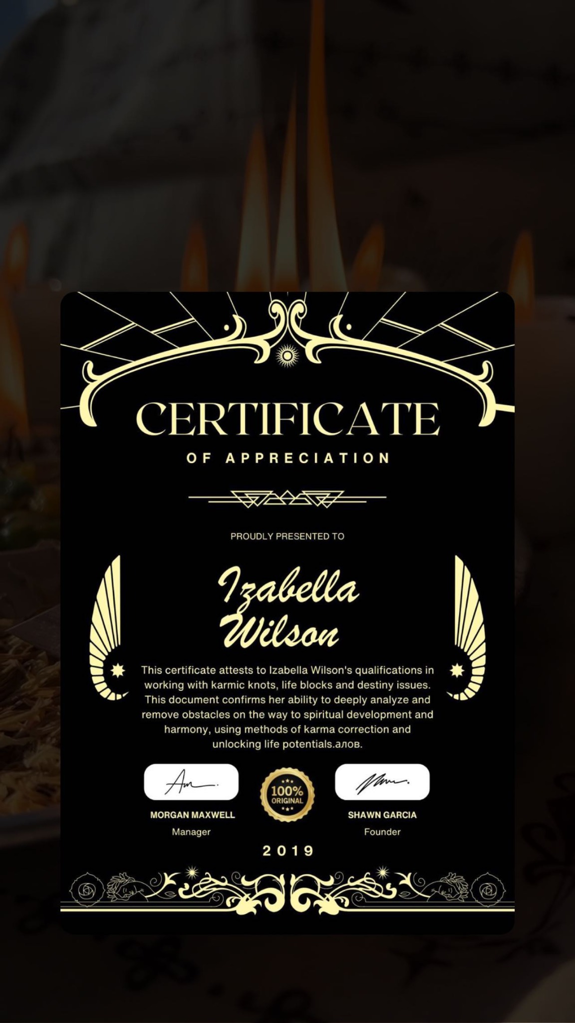 Certificado: Patrones de vida