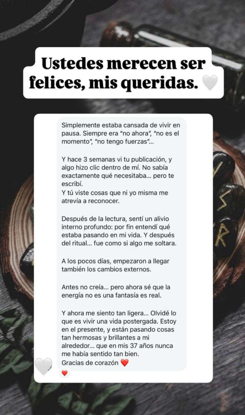 Captura del testimonio: Bienestar interior