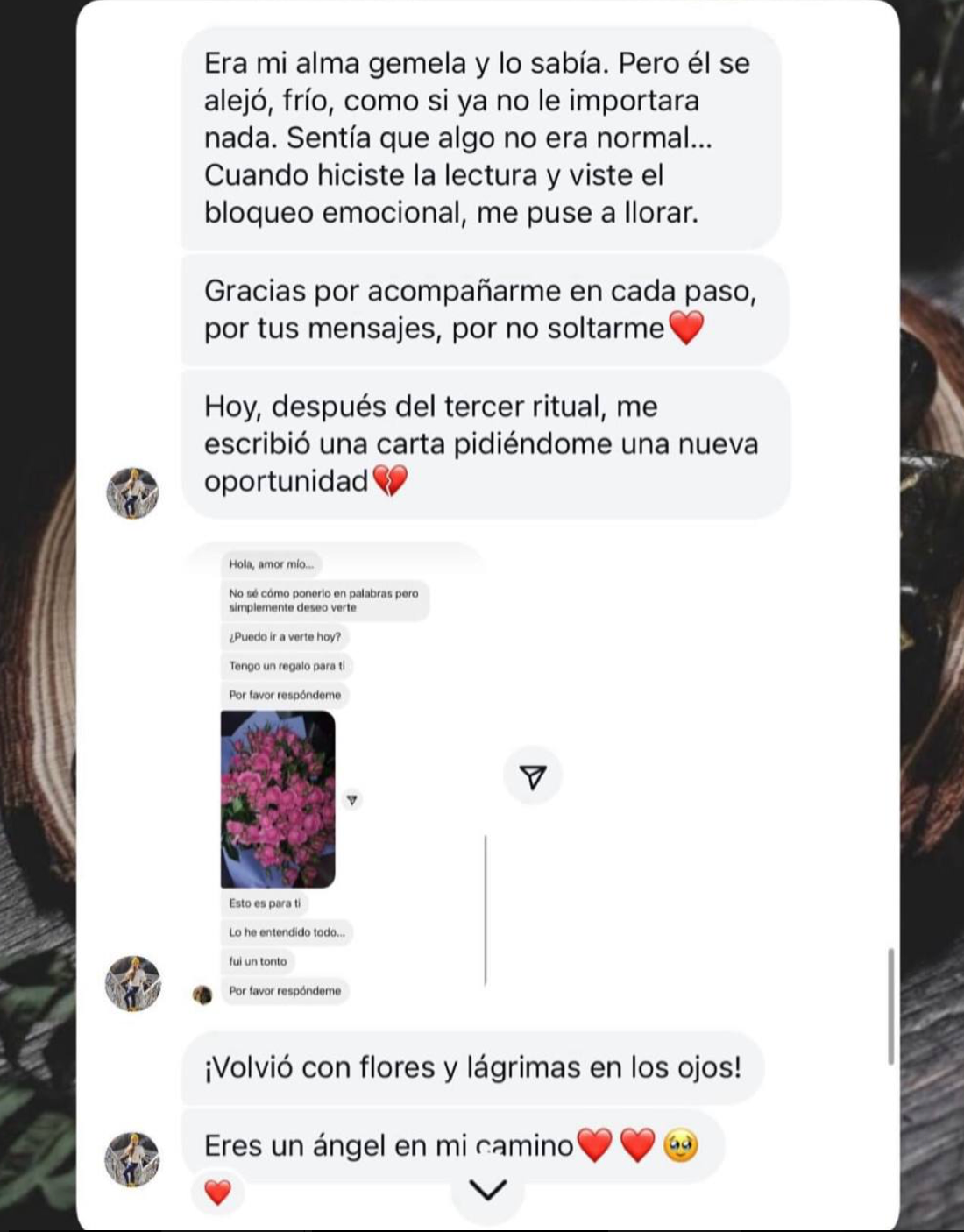 Captura del testimonio: Una historia de amor
