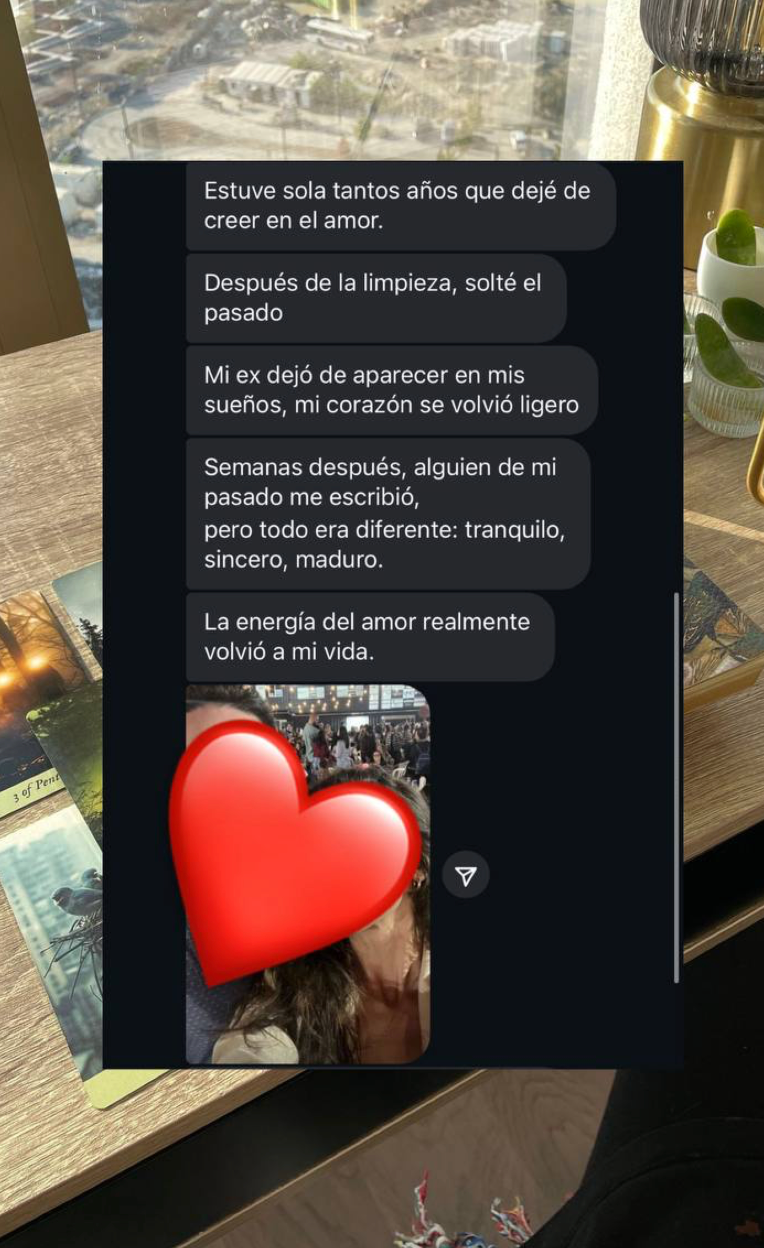Captura del testimonio: Soltar el pasado